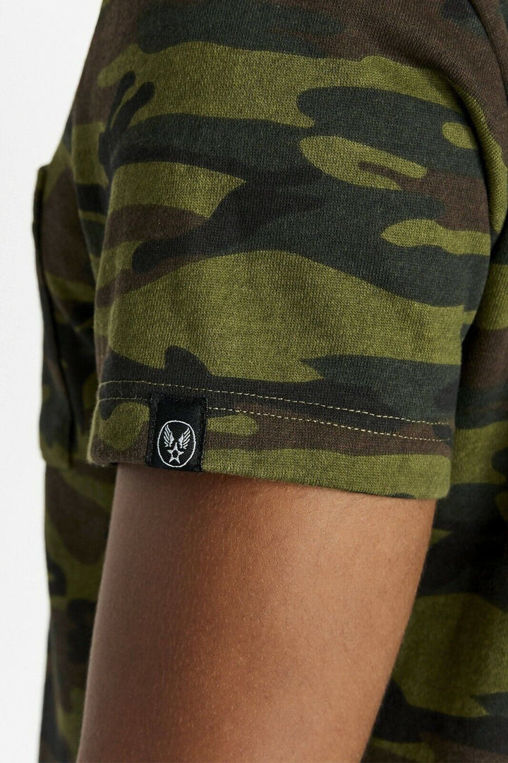 Translation missing: en.Avirex Camo French Terry Crew Neck Tee-Size Medium