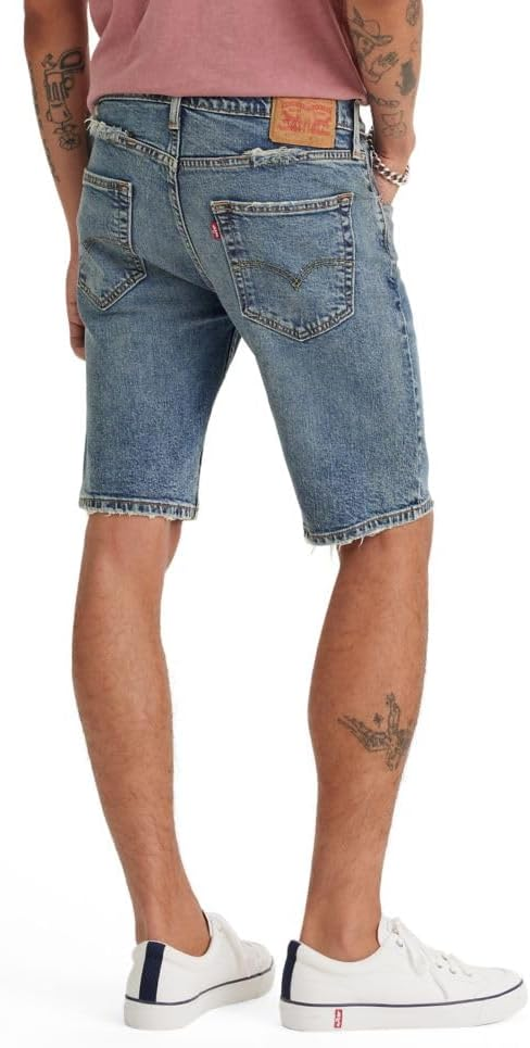 Translation missing: en.Levi's Men's Flex 412 Slim Fit 5 Pocket 9" Jean Shorts  Automatic Rizz Blue-42W