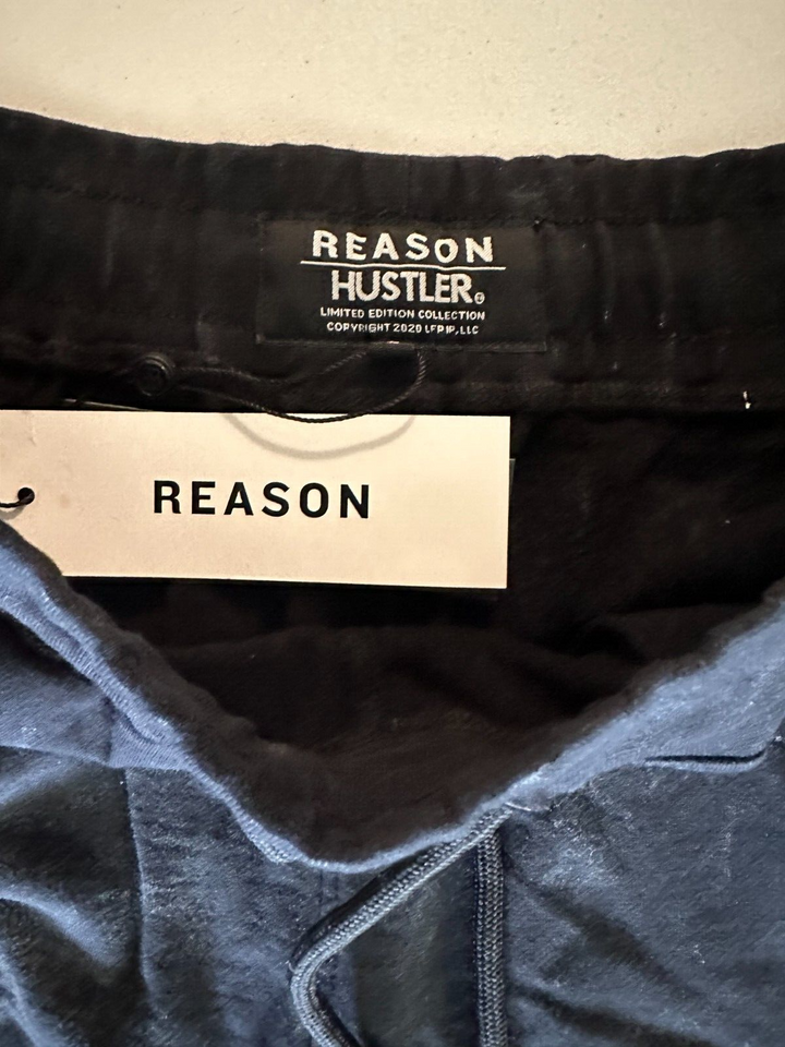 Translation missing: en.Reason Men's Limited Edition Hustler Future Embroided Logo Joggers Black-Small