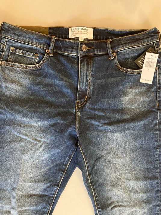Translation missing: en.Sanctuary Men's Slim-Fit Jeans in Dark Blue-Size 36x32