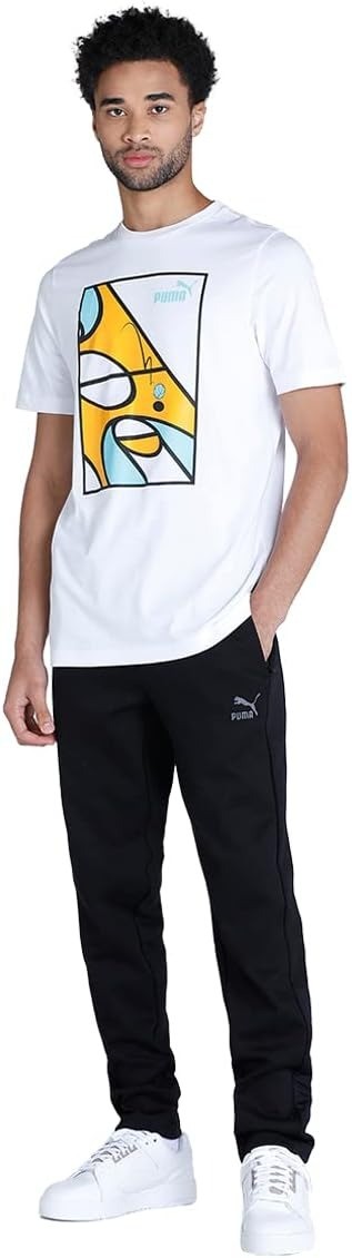 Translation missing: en.Puma Men's Crewneck Graphic Court Basketball Short Sleeve T-Shirt White-XL