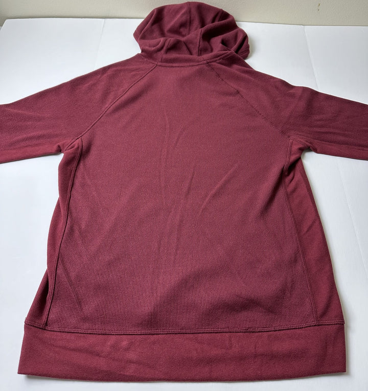 Translation missing: en.Bass Outdoor Men's Bay Stretch Waffle-Knit Hoodie in Oxblood Red-Small