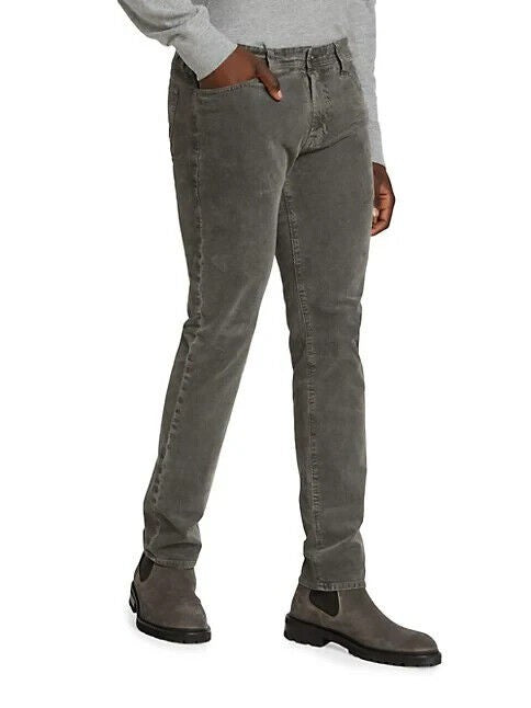Translation missing: en.AG Tellis Men's Modern Slim Fit Corduroy Jeans in Dark Rock Grey-28/34