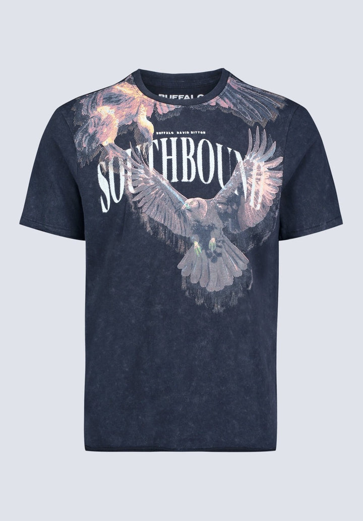 Translation missing: en.Buffalo David Men's Tizro Southbound Graphic Cotton T-Shirt - Black-Medium