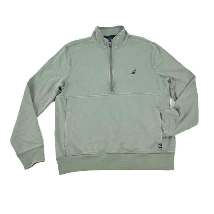 Translation missing: en.Nautica Men's Long Sleeve Half-Zip Sweatshirt Size Small Green Classic Fit