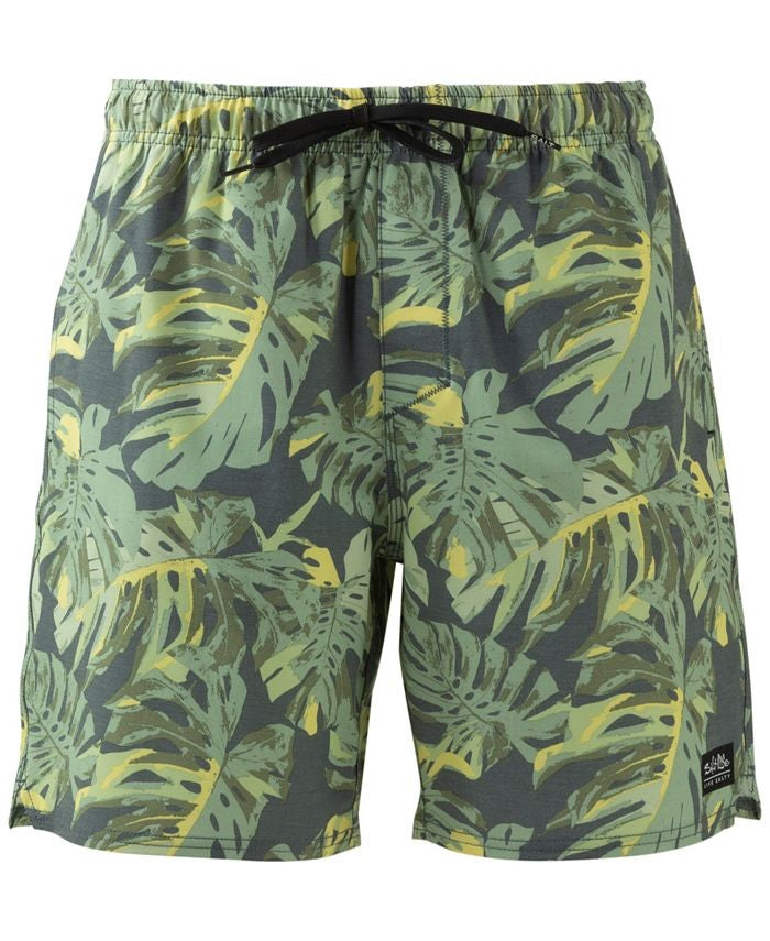 Translation missing: en.Salt Life Men's Loungin' Canopy 4 Way-Stretch Board Shorts - Ebony-2XL