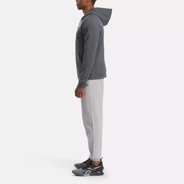 Translation missing: en.Reebok Identity Full-Zipper Sweatshirt Dark Grey Heather Size Small Fleece Logo