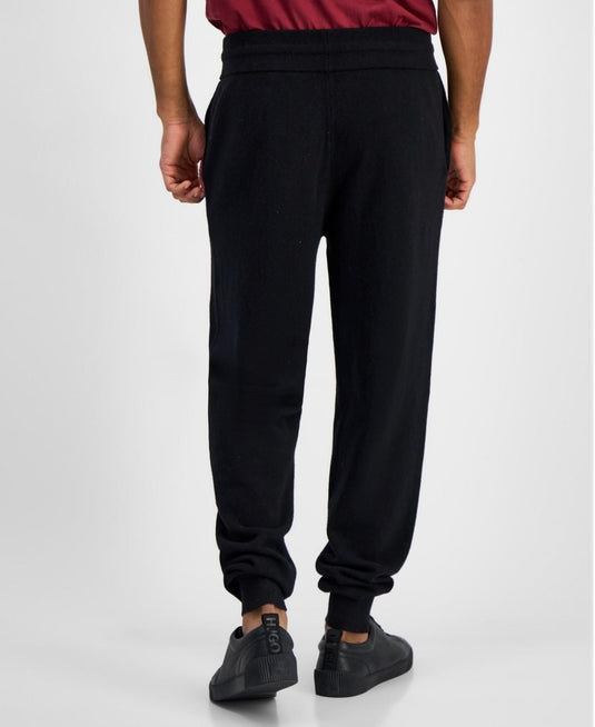 Translation missing: en.Hugo Boss Men's San Steero Relaxed Fit Cropped Drawstring Sweatpants Black-Large