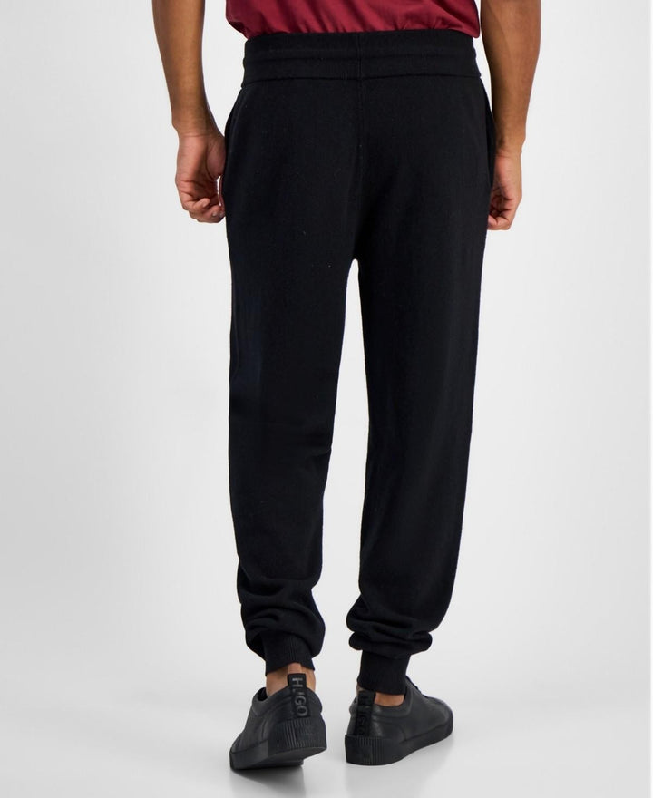 Translation missing: en.Hugo Boss Men's San Steero Relaxed Fit Cropped Drawstring Sweatpants Black-Large