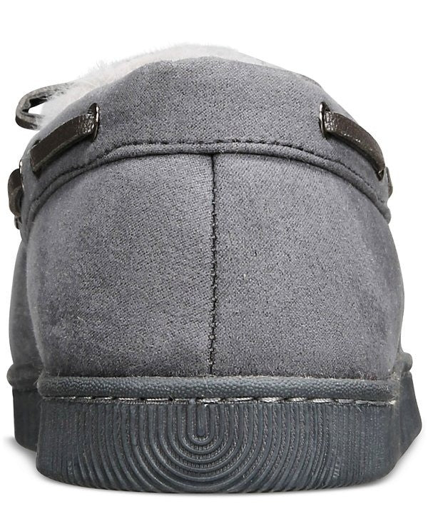 Translation missing: en.Club Room Men's Moccasin Slippers in Gray-Small 6-7