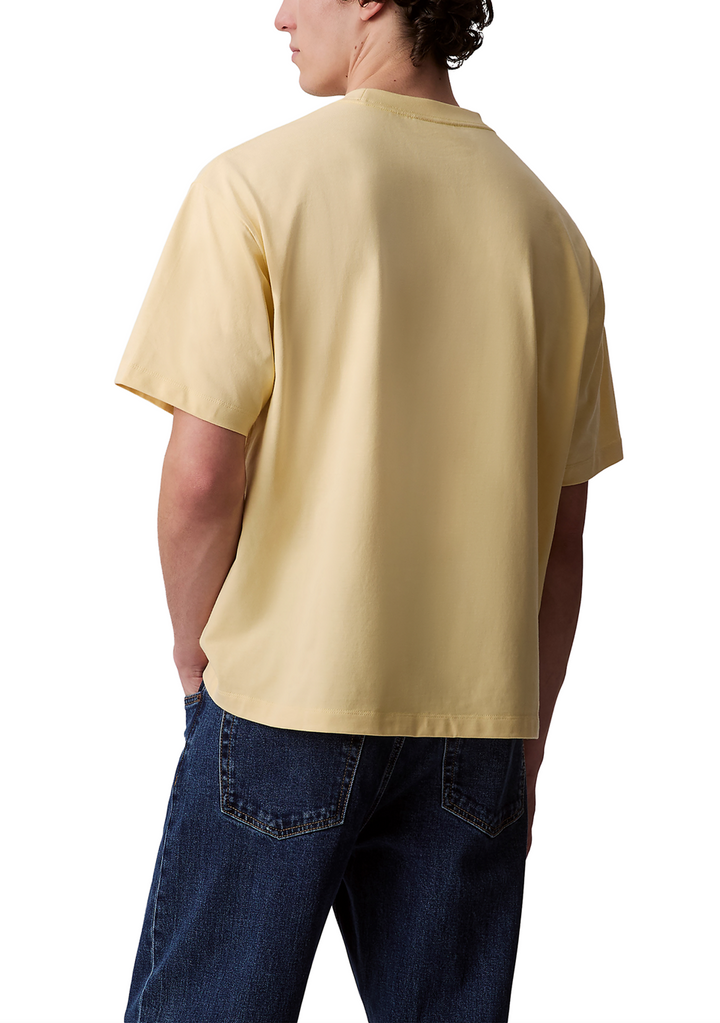 Translation missing: en.Calvin Klein Script Logo Graphic Cotton Relaxed Fit T-Shirt Sunlight Yellow-XL