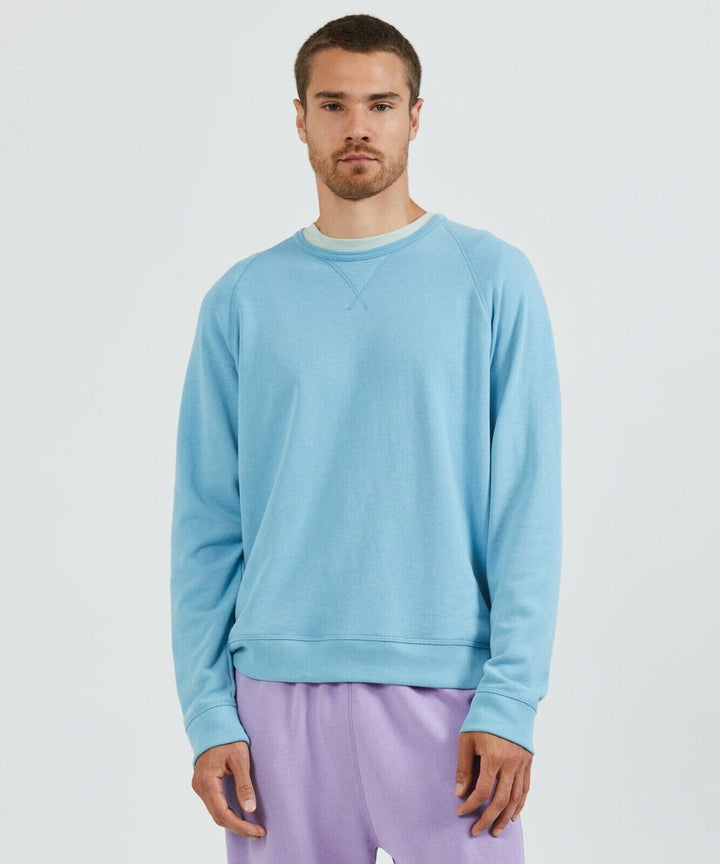 Translation missing: en.ATM Anthony Thomas Melillo Men's French Terry Crewneck Sweatshirt Ocean Blue-2XL