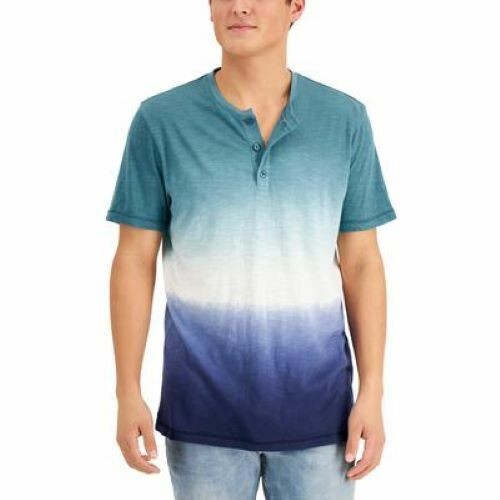 Translation missing: en.Sun + Stone Men's Remix Dip-Dyed Henley In Northern Coast-Small