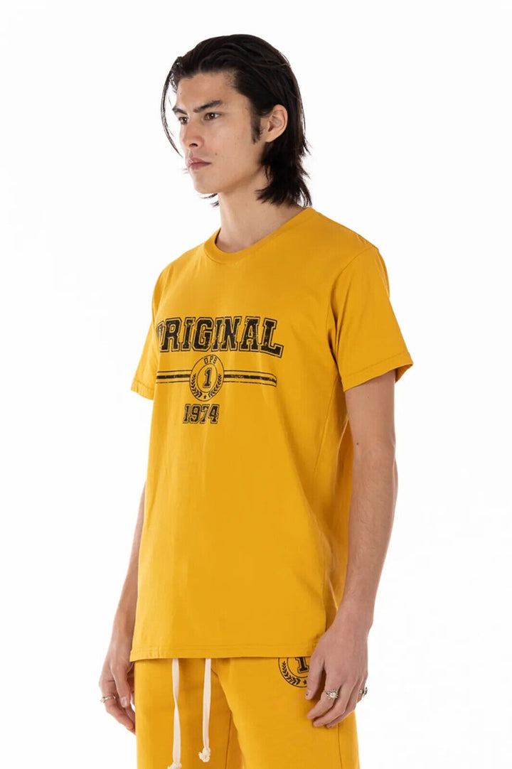 Translation missing: en.Original Paperbacks Everett Vintage Sports Tee in Saffron Gold-Medium