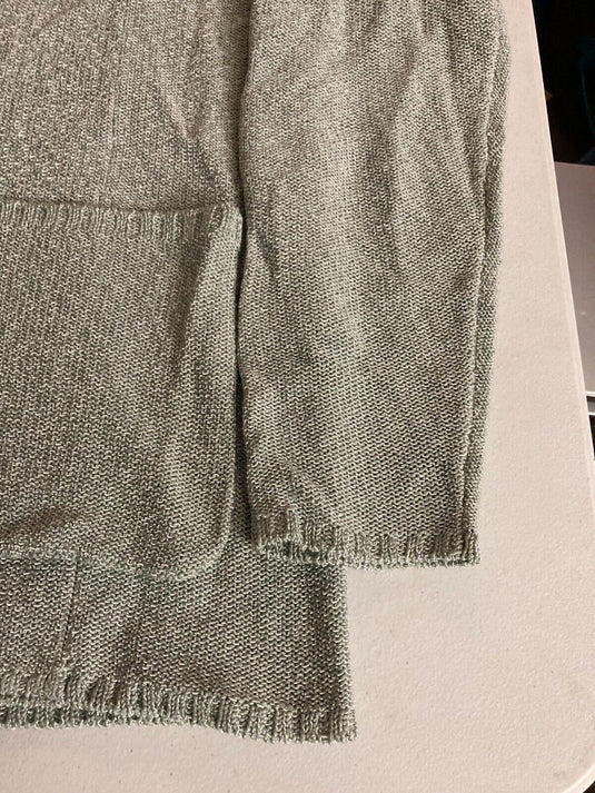 Translation missing: en.Major Department Store Designer Melange Knit Reg Fit Cardigan Sweater Green-M