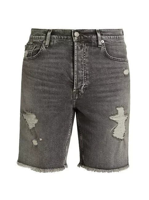 Translation missing: en.7 For All Mankind Men's Straight Vintage Distressed Jean Shorts in Birchwoody-31