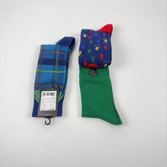 Translation missing: en.Hot Sox &amp; Club Room Mens 3 Pair Holiday Socks Assorted Colors-6.5-12.5