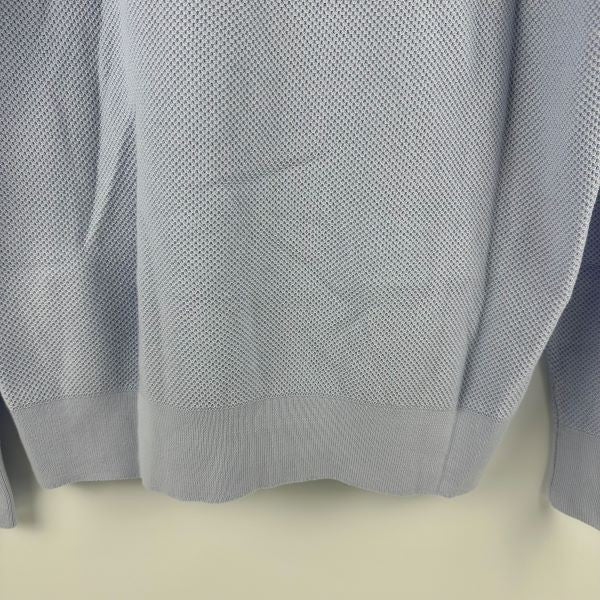 Translation missing: en.The Men's Store Cotton Birdseye Regular Fit Half Zip Mock Neck Sweater Blue-Med