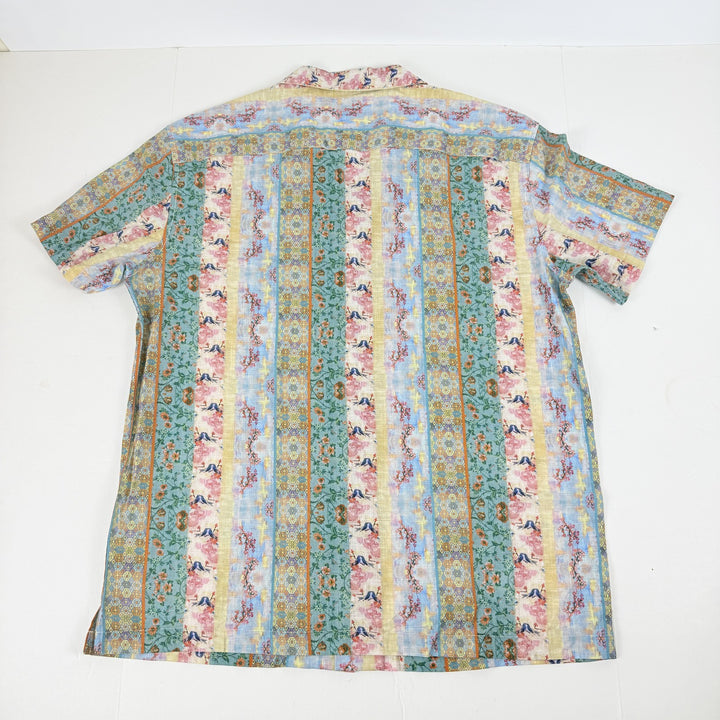 Translation missing: en.Paisley &amp; Gray Men's Slim Fit Multi Print Button Front Camp Shirt Multi-XL