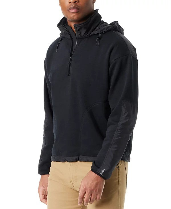 Translation missing: en.Bass Outdoor Sweatshirt Men's Size XL Black Reg-Fit Convertible Hood 1/4-Zip