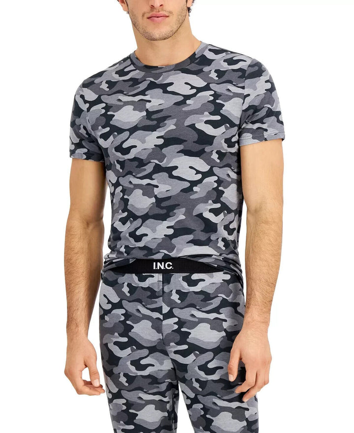 Translation missing: en.International Concepts Men's Modal Blend Camo-Print Pajama Top Gray Camo-2XL