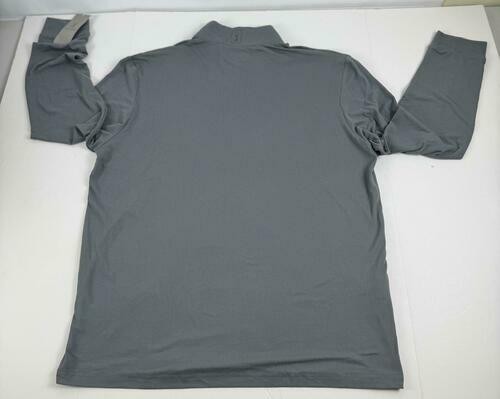 Translation missing: en.PGA Tour Chest Stripe Ombre Long Sleeve Quarter-Zip Golf Sweater Gray Size XL