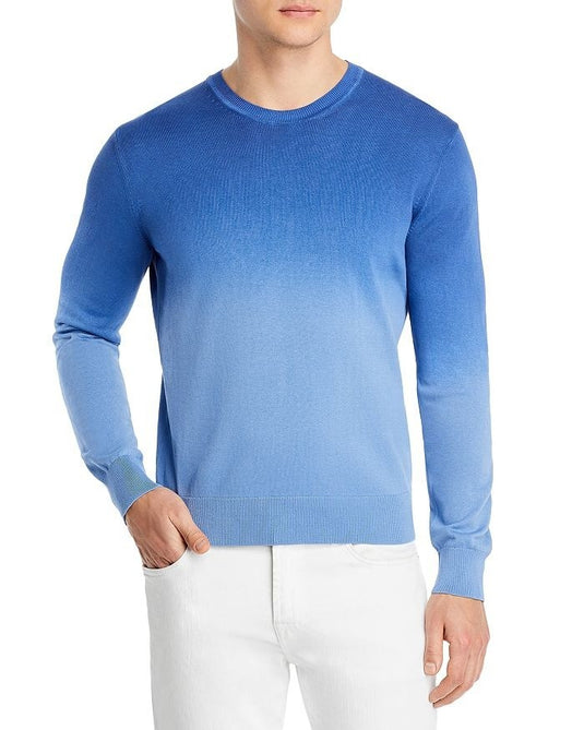 Translation missing: en.The Men's Store Major Dept Store Cotton Ombre Dip Dyed Reg Fit Sweater Blue-XL