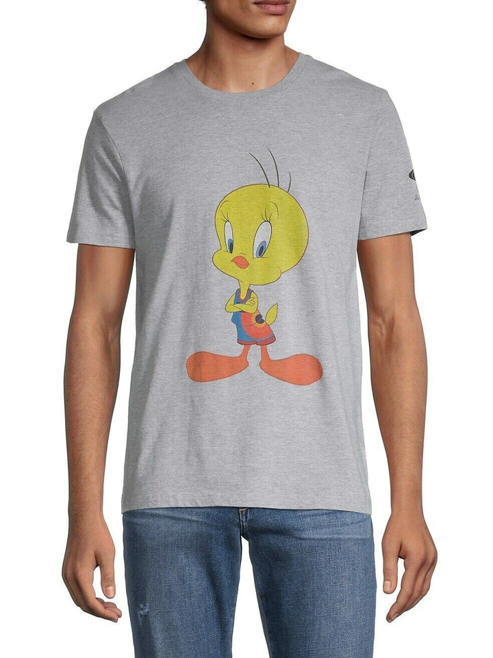 Translation missing: en.elevenparis Men's Space Jam Tweetie Graphic Tee in Grey Mix-Large