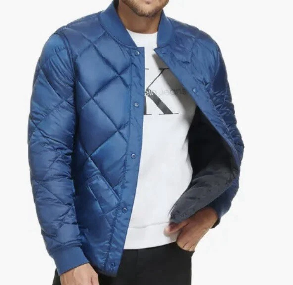 Translation missing: en.Calvin Klein Men's Quilted Jacket Size XL True Navy Reversible Windbreaker