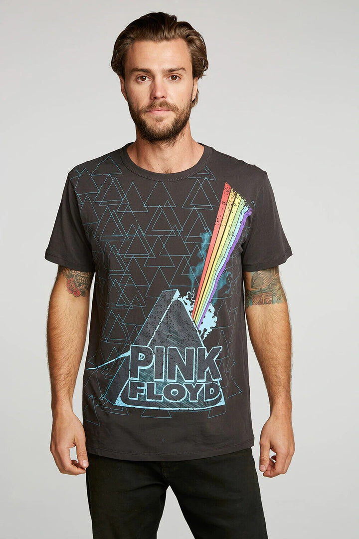 Translation missing: en.Chaser Men's Cotton Pink Floyd PRISM TRIANGLES Tee Vintage Black-Medium