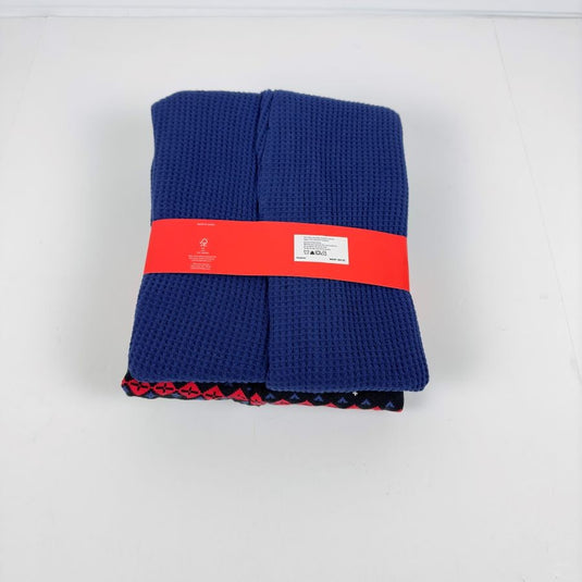 Translation missing: en.Gap Mens 2Pk. Waffle-Knit Jogger-Leg Pajama Pants Deep Cobalt &amp; Fair Isle-Small