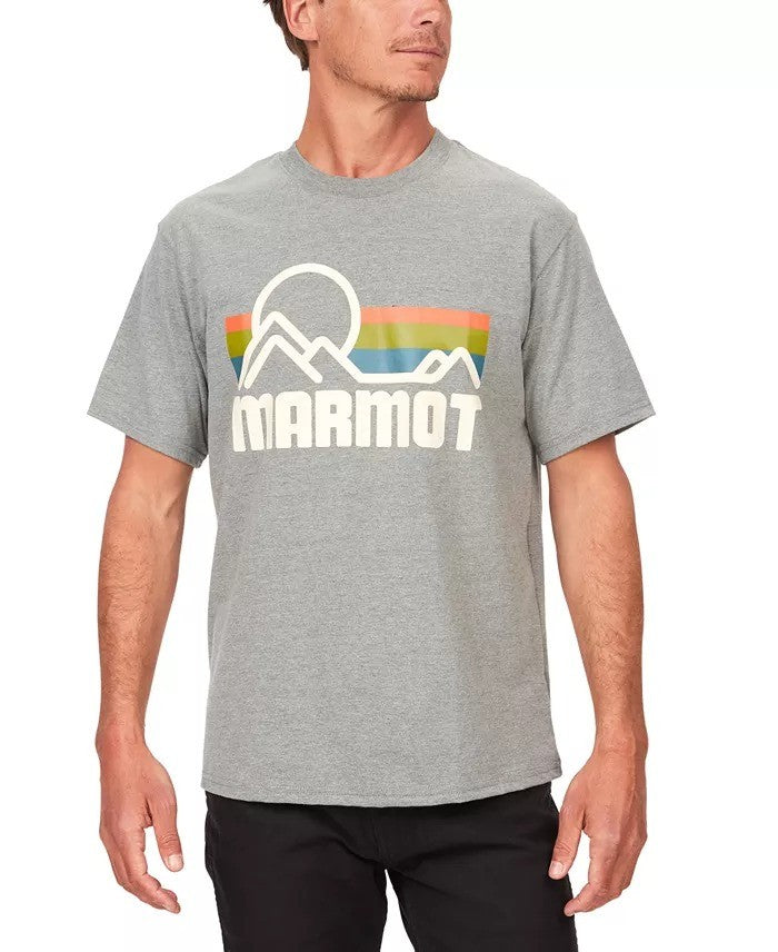 Translation missing: en.Marmot Graphic T-Shirt Men's Small Charcoal Coastal Logo Graphic Short-Sleeve