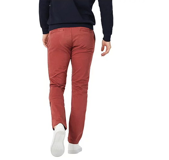 Translation missing: en.Mavi Johnny Rose Wood Slim Leg Twill Pants Red -Size 28/32