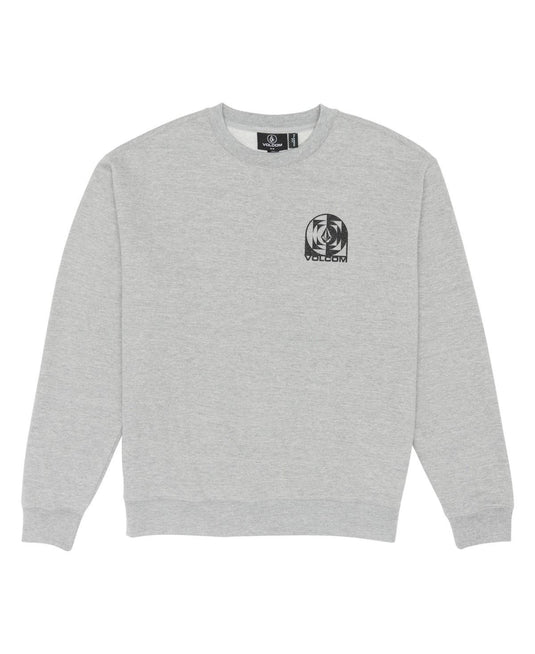 Translation missing: en.Volcom Men's Echo Chamber Crew Neck Fleece Sweatshirt, Heather Grey, X-Large