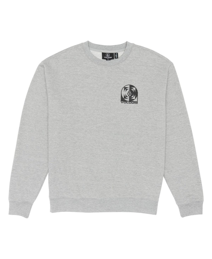 Translation missing: en.Volcom Men's Echo Chamber Crew Neck Fleece Sweatshirt, Heather Grey, X-Large