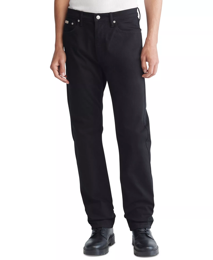 Translation missing: en.Calvin Klein Men's Standard Straight-Fit Stretch Jeans  Forever Black- 36x32