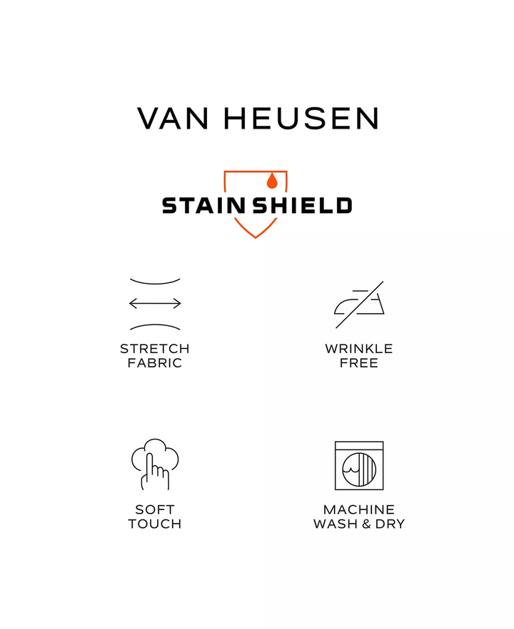 Translation missing: en.Van Heusen Mens Dress Shirt Regular Fit Stain Shield Stretch White-15-15.5 32/33