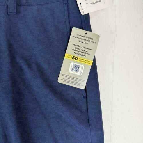 Translation missing: en.PGA Tour Golf Shorts Dark Peacoat Heather Blue Size 30 Two-Tone 8in Inseam