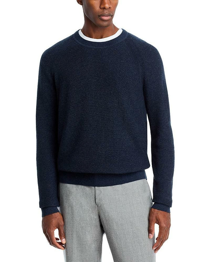 Translation missing: en.Michael Kors Mouline Sweater Midnight Blue Size 2XL Men's Modern-Fit Textured