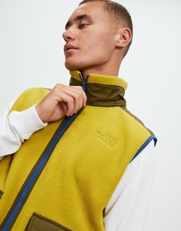 Translation missing: en.The North Face Men's Royal Arch Full Zip Fleece Vest Gold-Olive-Blue-XL