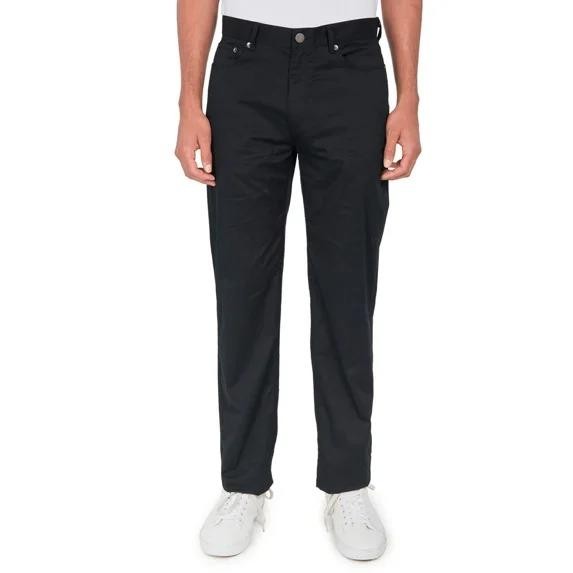 Translation missing: en.Society of Threads Men's Reg-Fit Intellifresh Black Solid 5 Pocket Pants-32/30