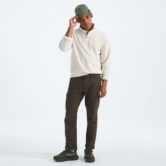 Translation missing: en.The North Face Mens Evolution Quarter-Zip Sweatshirt Cotton Blend White Dune-2XL