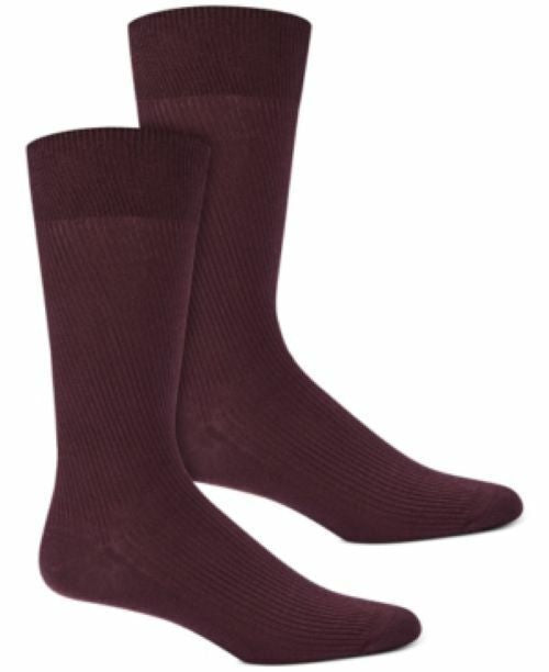 Translation missing: en.Alfani Men's 2 Pair Alfa Tech Moisture Wicking Crew Socks Ribbed, Printed, Pixel