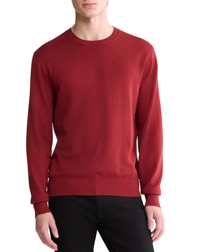 Translation missing: en.Calvin Klein Sweater Syrah Red Size 2XL Men's Premium Supima Cotton Crewneck