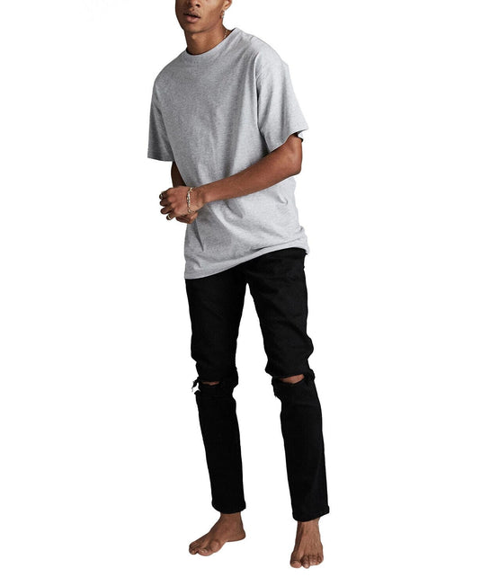 Translation missing: en.Cotton On Men - Super Skinny Regular Rise Jeans - Jet black blow out-Size 30/31