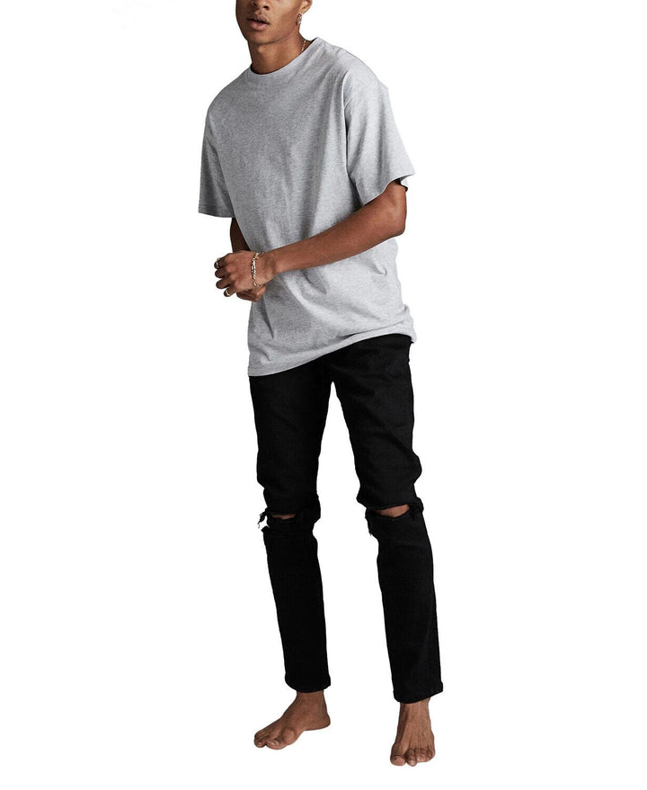 Translation missing: en.Cotton On Men - Super Skinny Regular Rise Jeans - Jet black blow out-Size 30/31
