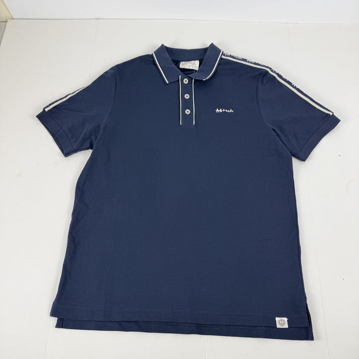 Translation missing: en.AGTAWH All Good Things French Terry Polo Mens Size Small Indigo Blue Cotton