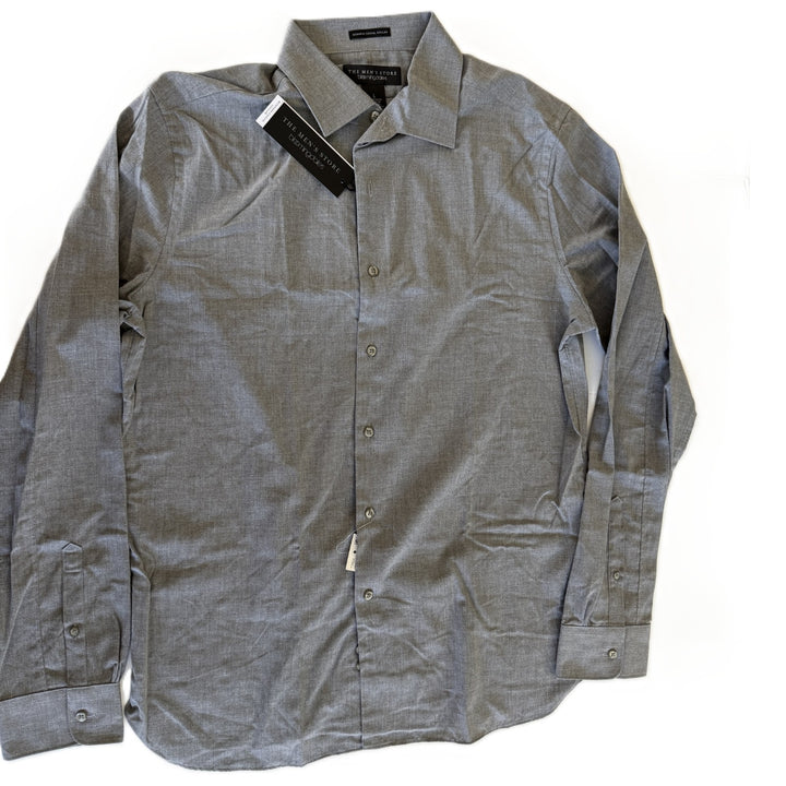 Translation missing: en.The Men's Store Chambray Classic Fit Shirt Grey-Large
