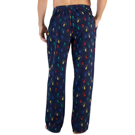 Translation missing: en.Club Room Men's Fleece Pajama Pants Christmas Lights Lush Meadow-Medium