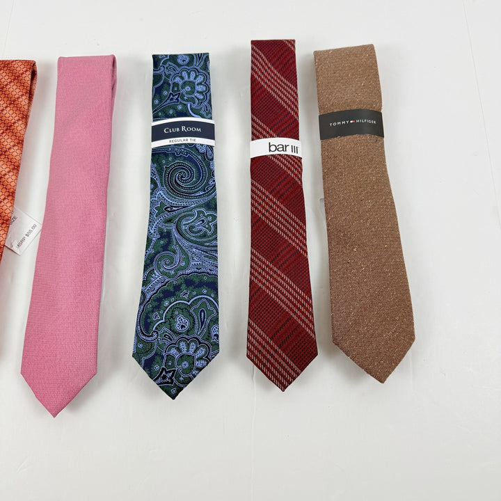 Translation missing: en.Tommy, Calvin Klein, PE, MK Lot of 5 Premium Silk Polyester Ties Assorted-OS